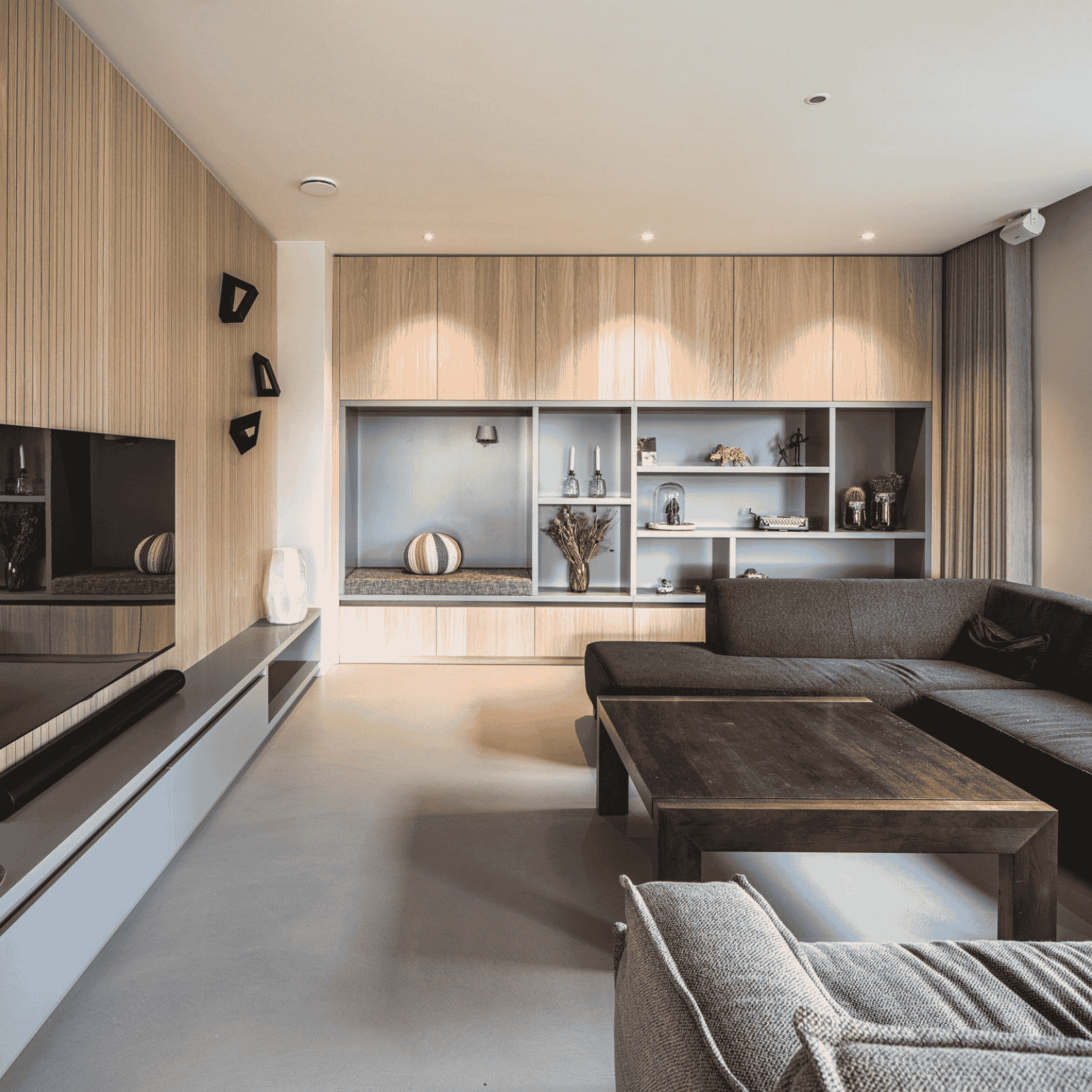 Woonkamer betoncire