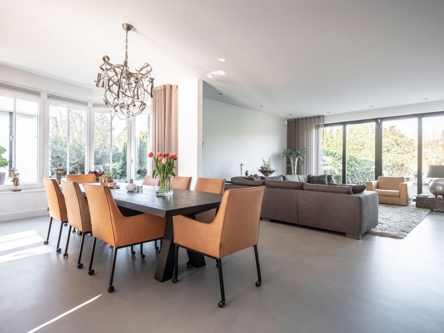 Betoncire woonkamer