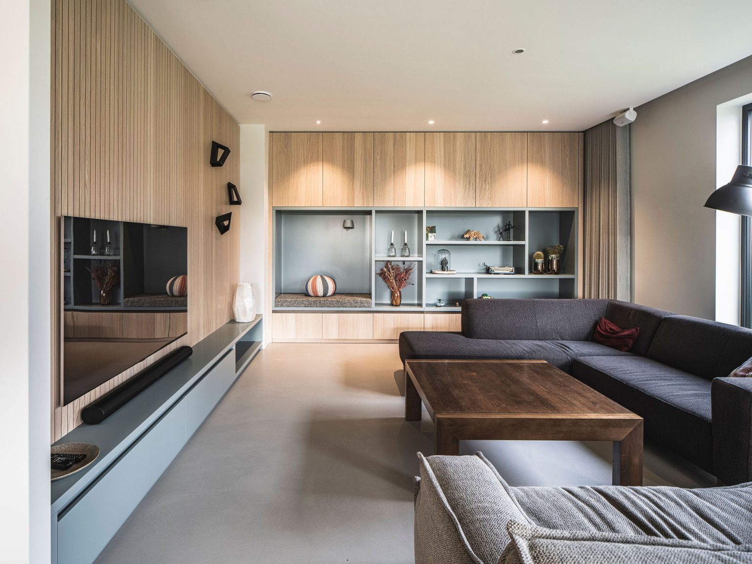woonkamer betoncire