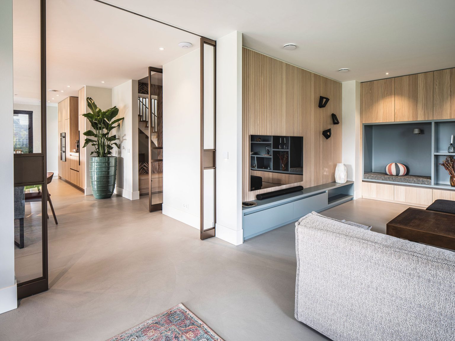 Woonkamer betoncire